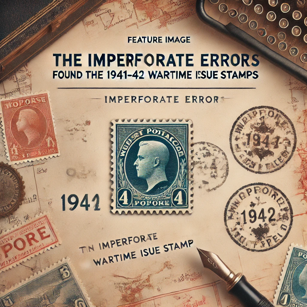 The Imperforate Errors Found on the 1941-42 Wartime Issue Stamps